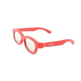 Ultra 1 Red 1 Yellow 1 Pink Childrens Passive 3D Glasses Kids for Use with all Passive TVs Cinema Projectors and RealD Films Movies Circular Polarised 3D Glasses Passive Kids Movies Cinema 3D Glasses