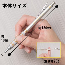 Pentel XPG1019 GraphGear Mechanical Pencil, 0.9 mm, Silver