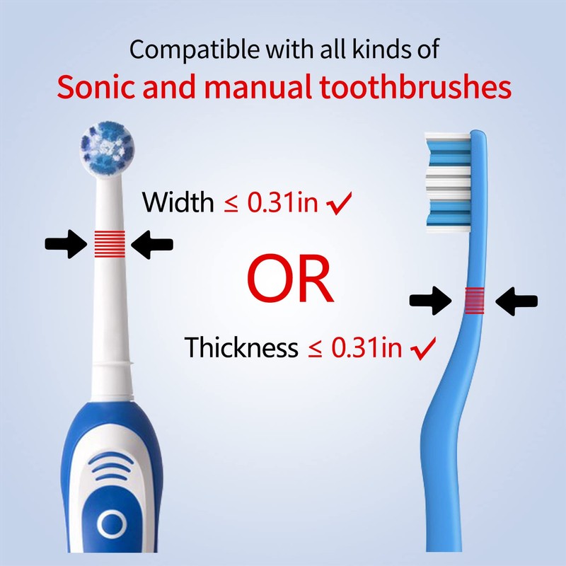 SARMOCARE Toothbrush Holder Cleaner with Fan Drying & 6min Timing