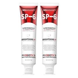 MSDRWIKEY SP-6 Toothpaste | Advanced Oral Care with Probiotics | Long-Lasting Fresh Breath & Enamel Protection | 4.59oz#dealsforyoudays:_2 pcs (affordable Pack)