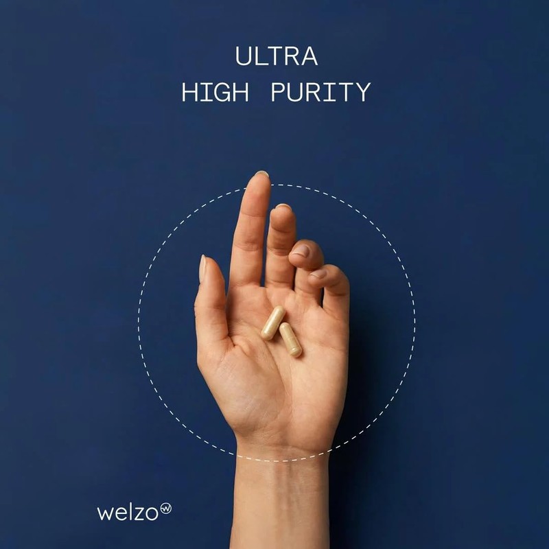 Welzo Ultra-High Purity Trans-Resveratrol 1000mg Capsules | 98% Standardised Japanese
