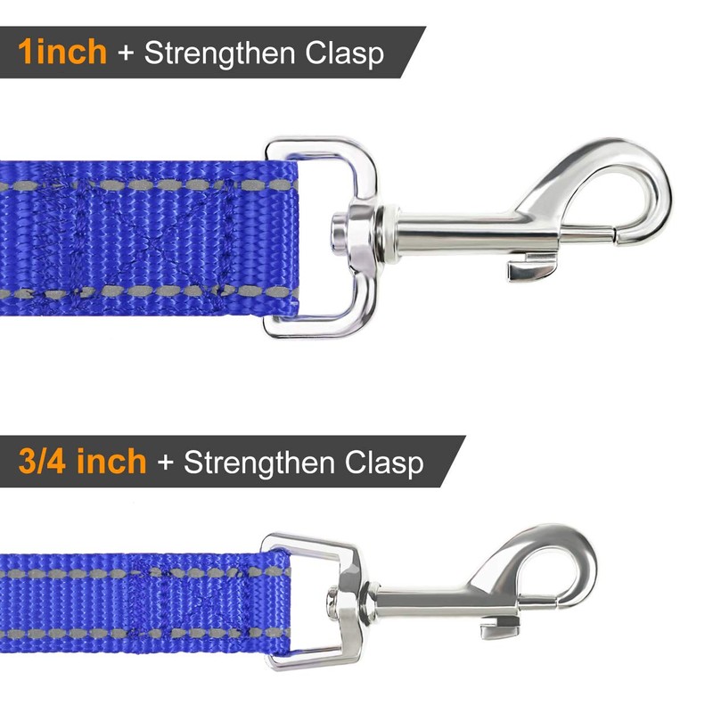 Joytale Padded Handle Dog Lead,Double-Sided Reflective Nylon Dogs Leads for