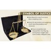 Antique Traditional Goldsmith Brass Weighing Scale Balance Justice Law Scale
