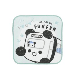 Marushin 1985000100 Mini Towels, Set of 5, Yukinamiharai Bus, Character, Kindergarten, Elementary School, Girls