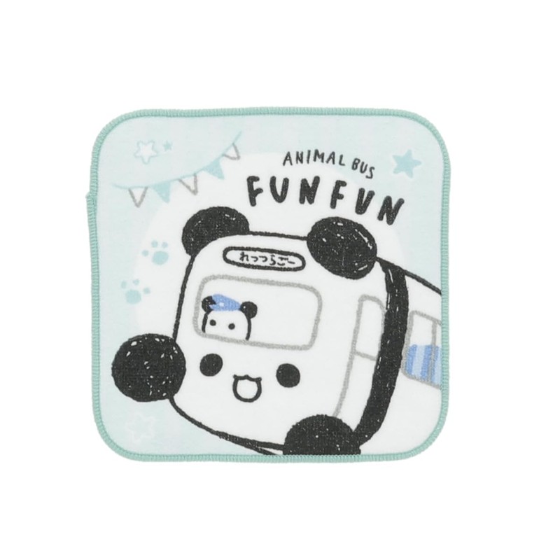 Marushin 1985000100 Mini Towels, Set of 5, Yukinamiharai Bus, Character,