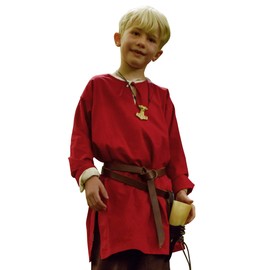 Battle-Merchant Simple Kids Arn Tunic for Boys and Girls - red, size: 146