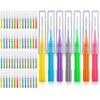 100 piezas de cepillos para limpiador, cepillo interdental, palillo de