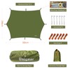 Unigear Hexagon Hammock Rain Fly,15x14FT/12x10FT Multifunctional Waterproof Camping Tarp,Lightweight and