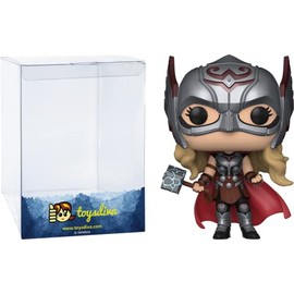 Mighty T h o r : P o p ! Vinyl Figurine Bundle with 1 Compatible 'ToysDiva' Graphic Protector (1041-62422 - B)