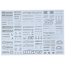 スポンサーロゴデカール01S グレー (1枚入)