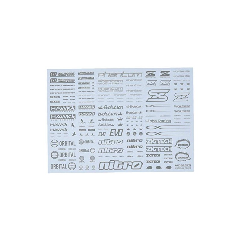 スポンサーロゴデカール01S グレー (1枚入)