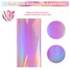 1 Pack Iridescent Pink Plastic Tablecloths, FunnyPars Shiny Disposable Laser