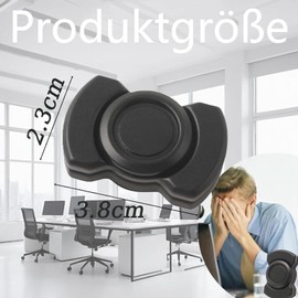 Fidget Slider Toy, Fidget Slider, Fidget Toys for Adults, Stress Relief and Concentration, Discreet Sensory Slider for Office, Easy to Play, Travel and School, Black