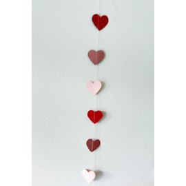 Muibien Heart Garland, Decoration, 13.1 ft (4 m), Valentine's Day, Birthday, Wedding, Wall Decoration, Decoration