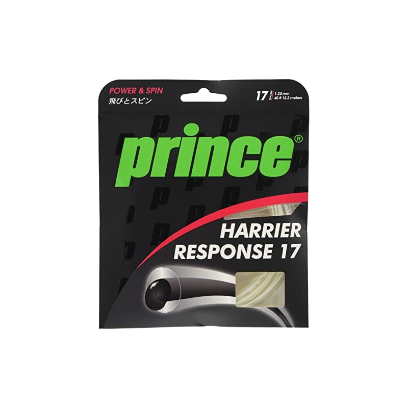 Prince 7JJ032 Hard Tennis String Harrier Response 17 Clear White