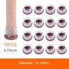 FLOOR GUARD 16PCS Clear Silicone Chair Leg Protectors with Felt
