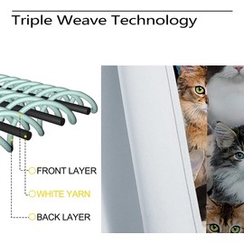 Wusihorld - Cortinas opacas para gatos, decoración del hogar, lindo gato blanco, gatito, negro, divertido bolsillo para barra de gatito, cortinas con aislamiento térmico, cortinas para oscurecer la