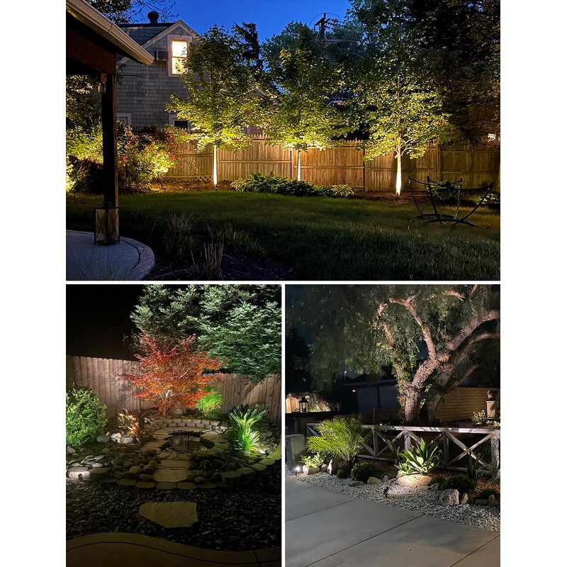 SUNVIE 12W Low Voltage Landscape Lighting LED Landscape Lights 3000K