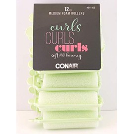 Conair Medium Foam Hair Rollers - 12 Pcs.
