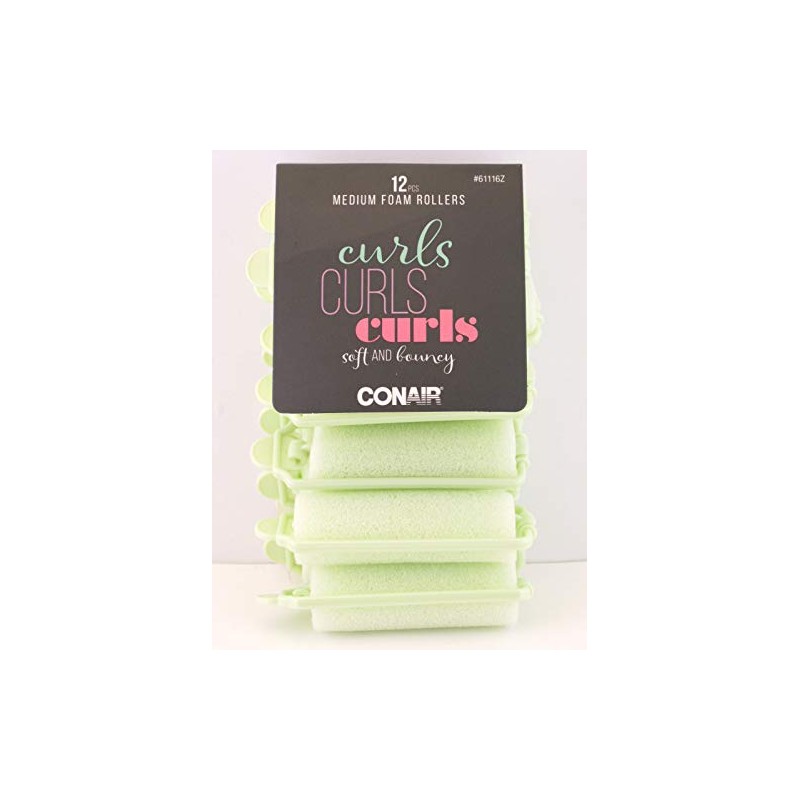 Conair Medium Foam Hair Rollers - 12 Pcs.