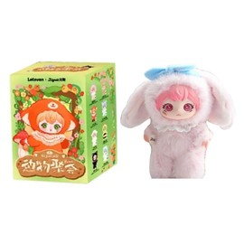 KILA MILA Anime Plush Keychain Blind Box,Ziyuli Animal Party Series Mystery Box Cute Action Figure Kawaii Model Gift (Random 1pcs)