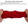 DSYJ Welding Gloves Long Leather Gaunlets Heat Resistant Lined Extreme