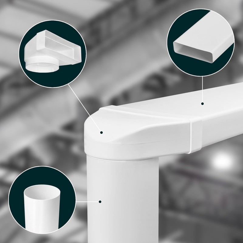KOTARBAU® Deflection Piece 90° for Ventilation Duct 204 x 60