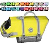 VIVAGLORY Rip Stop Dog Life Vest, Swimming Vest with Handle,