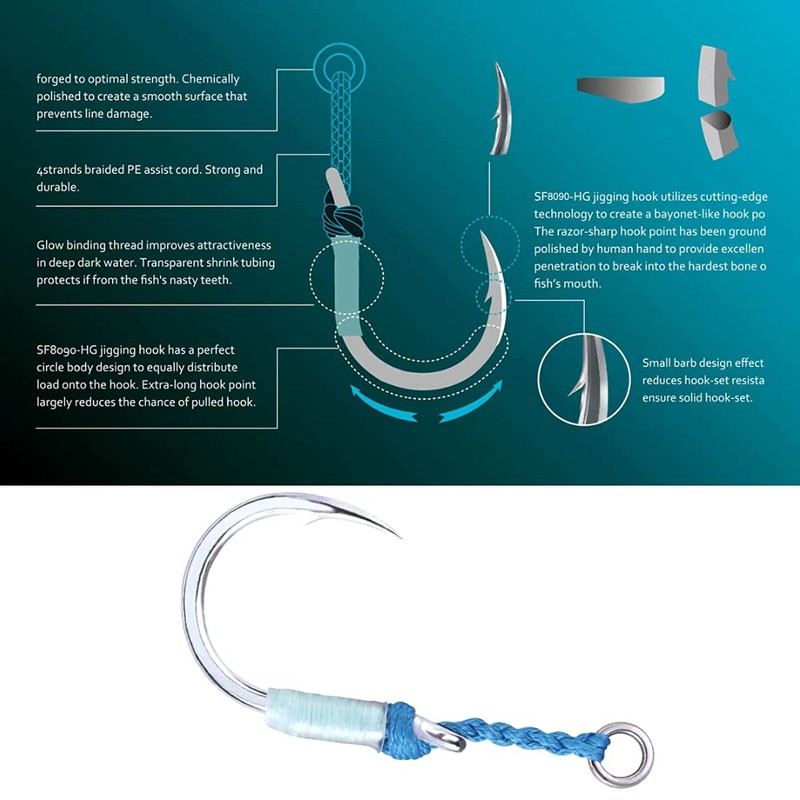 BKK Assist Hooks Heavy Jigging 11/0 qty2