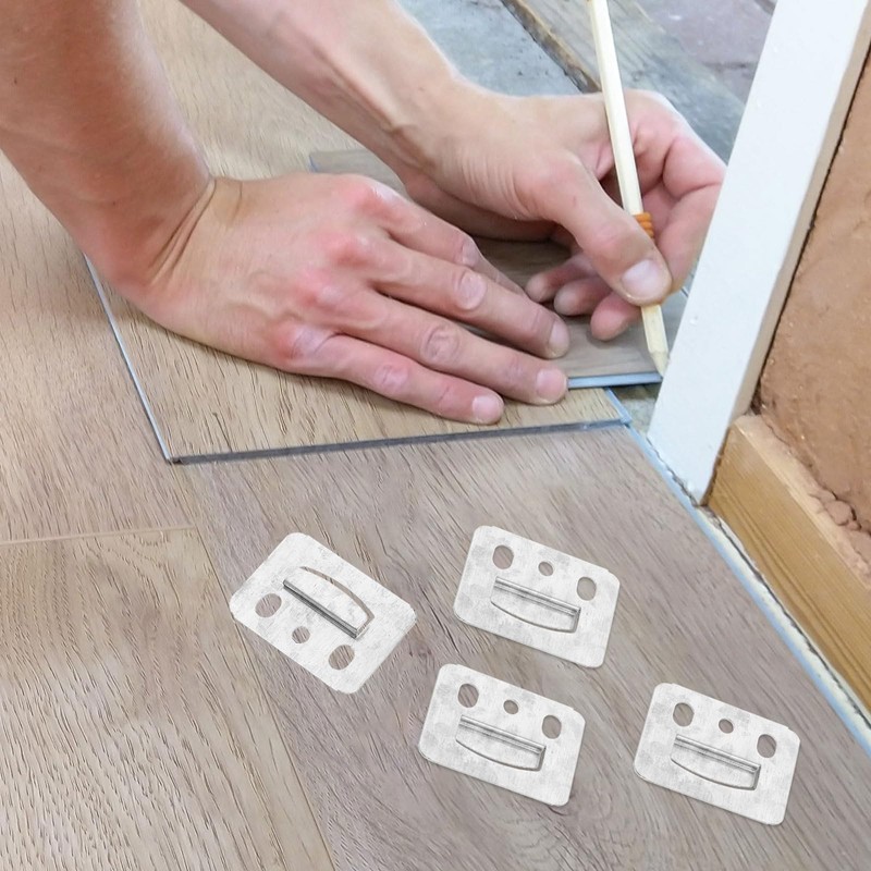 GLEAVI 100Pcs Galvanized Wall Panel Clips Buckles for Wainscoting Panel