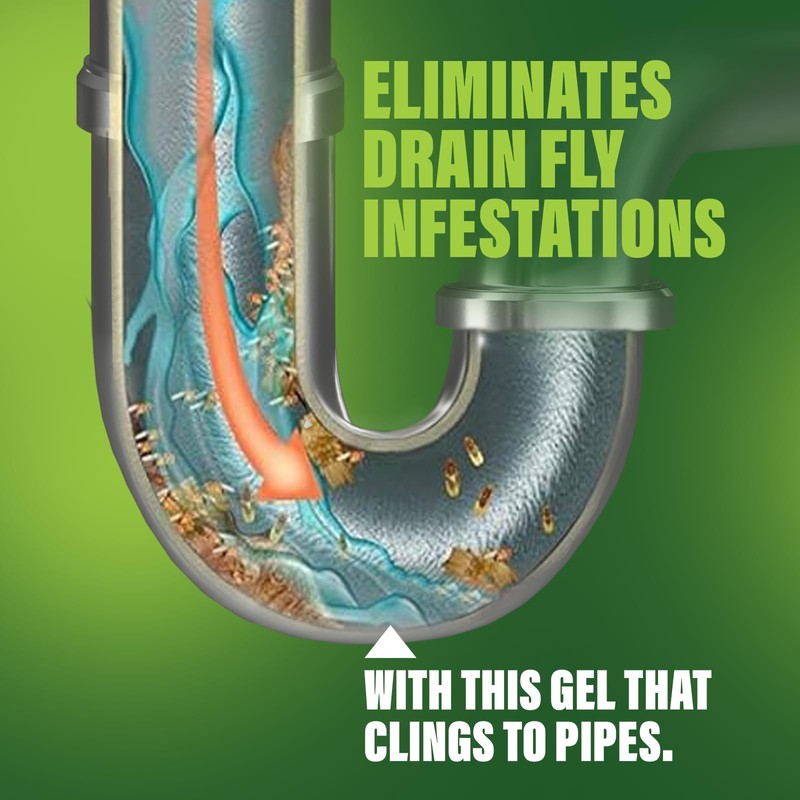 Green Gobbler Fruit Fly Killer+ - Kills Fruit Flies, Drain