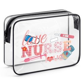 Nurse Gifts RN Cosmetic Bag Nurse Appreciation Gifts Nurses Week Gifts Nurse's Day Gift Makeup Bag Registered Nurse RN Gifts Nurse Graduation Gifts Christmas Birthday Gift for Nurse Toiletry Pouch