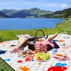 Poedist Extra Large Picnic Blanket Waterproof,80"x 80"Foldable Machine Washable Beach