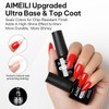 AIMEILI Builder Gel Top Coat Base Coat 4 x 8ml