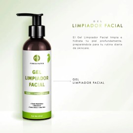 Pureza Natur Gel Limpiador Facial Con Acido Hialuronico, Aloe Vera Y Vitamina C | Jabon Dermolimpiador (cleansing) Para Todo Tipo De Piel 250ml