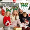 Christmas Tree Headbands, 2pcs Green Tinsel Head Party Xmas Tree