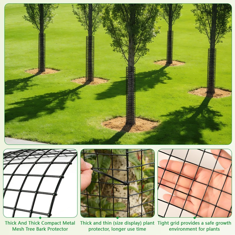 QiWeiFaCai 8 Pcs Tree Protectors from Deer, Tree Guards Trunk
