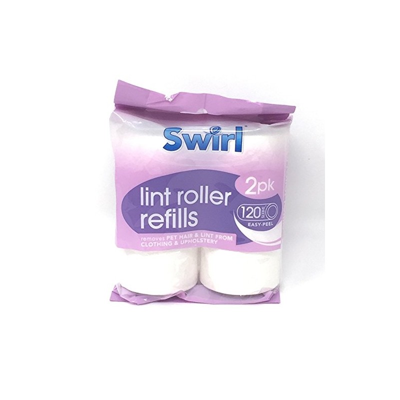 Swirl Lint Roller + 6 Swirl refills. 60 Sheets per