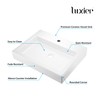 Luxier CS-021 Modern 24 in. Rectangular Bathroom Ceramic Vessel Sink