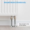 10 PCS Radiator Pipe Covers and 10 PCS Pipe Collars,