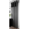 HOME-EXPRESSIONS Elegant Madeira Ring Top Voile Curtain Panel - Black