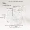 JZMYXA Aquarium Shrimp/Small Fish Feeding Dish Feeder Dish, Acrylic Material,
