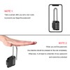 2 Pack disecu 2.6 Inch Long Shackle Combination Lock, 4