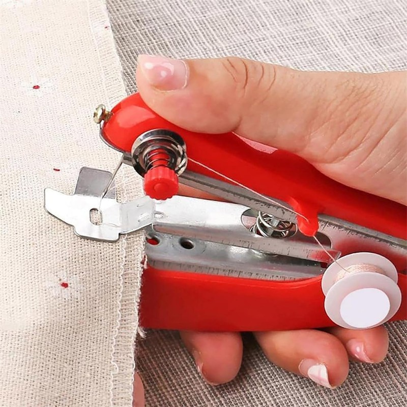 Blue Handheld Sewing Machine, Sewing Machines Portable Mini Manual Sewing