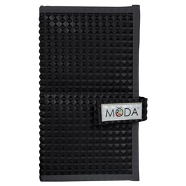 MODA Black Makeup Brush Flip Case – Travel-Friendly Folding Storage Organizer for Makeup Brushes & Tools, Durable & Easy to Clean