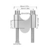 22mm Handlebar Riser Clamp 30mm Lifting Height Replacement for Suzuki