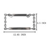 UpAuto 2PCS Car License Plate Frame American Standard License Plate