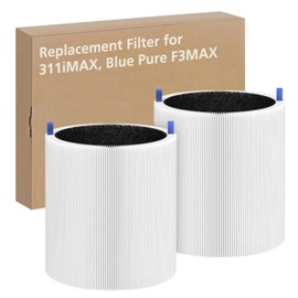 2 Pack 311i Max Replacement Filter, Compatible with Blue Pure 311i Max Air Purifier,Ture HEPA Filter Compare to Blue Pure F3-MAX