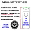 Kustom Cycle Parts Aftermarket Raising The Flag Plastic Dash Panel
