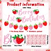 Tegeme Berry First Birthday Decor Strawberry 1st Birthday Decorations for